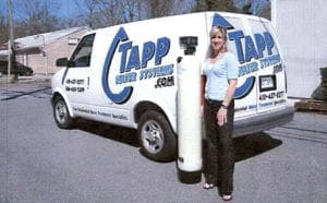 Lady Standing By Tapp Van