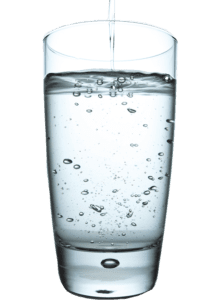 glass of filtered water