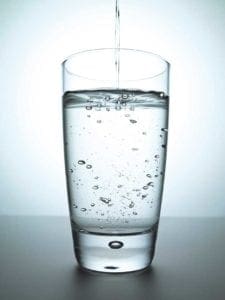 glass of filtered water